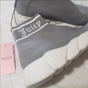 Juicy Couture Grey Bootie Foam Sneakers Size-10 NWT